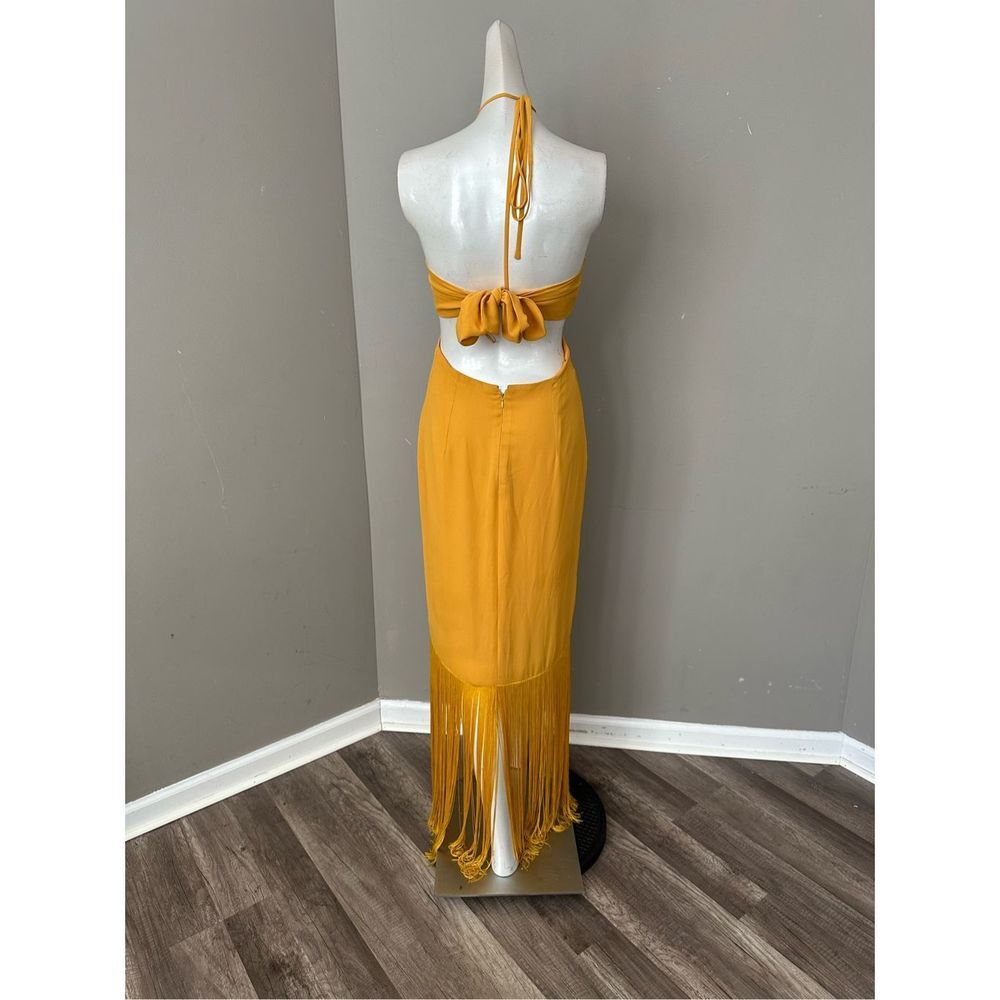 No Pise La Grama Arrecife Cut Out Fringe-Trim Maxi Dress - Picture 10 of 11